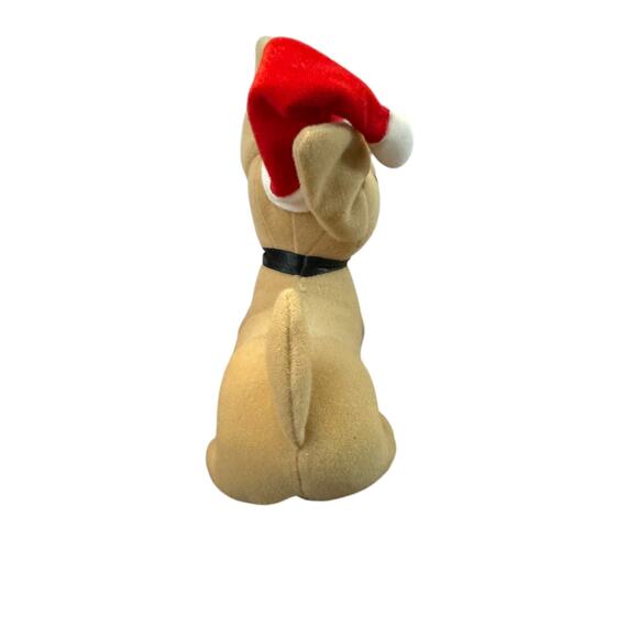 Vintage Applause Yo Quiero Taco Bell Chihuahua Dog 6” Santa Hat Plush Works - Picture 4 of 8